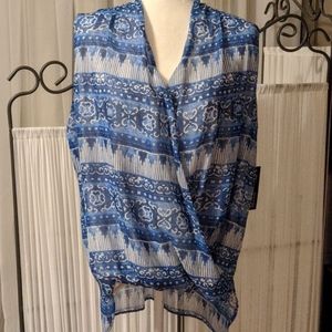 🇨🇦 Sz 16 Bianca Nygärd Georgette Pullover Blouse